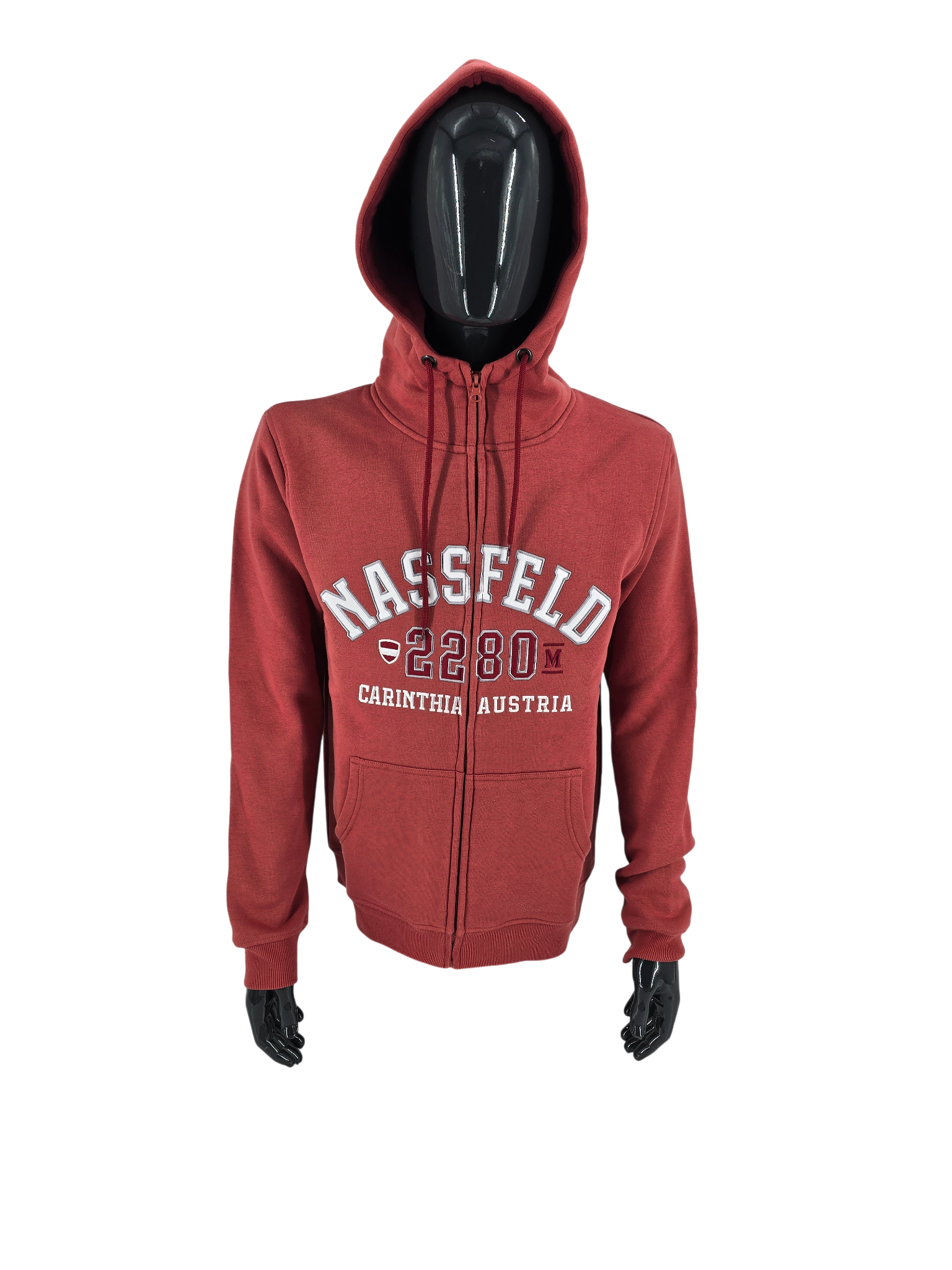 Nassfeld 2280 Zip Hoodie Men – Classic, red