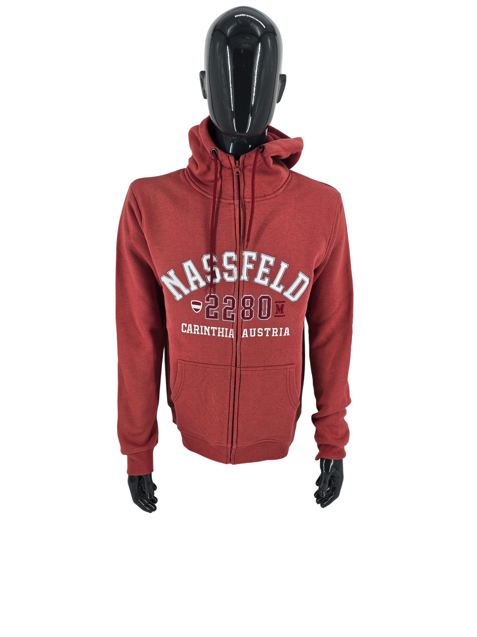 Nassfeld 2280 Zip Hoodie Men – Classic, red