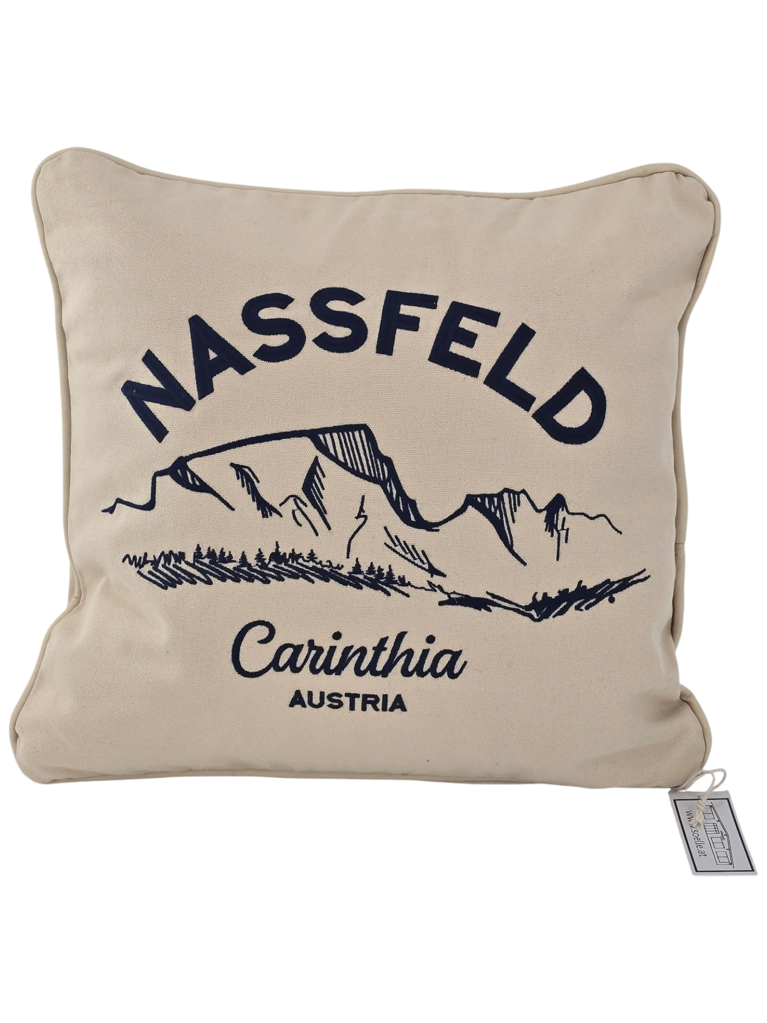 Nassfeld Kissenbezug Canvas „Trogkofel 2280“ (50×50)