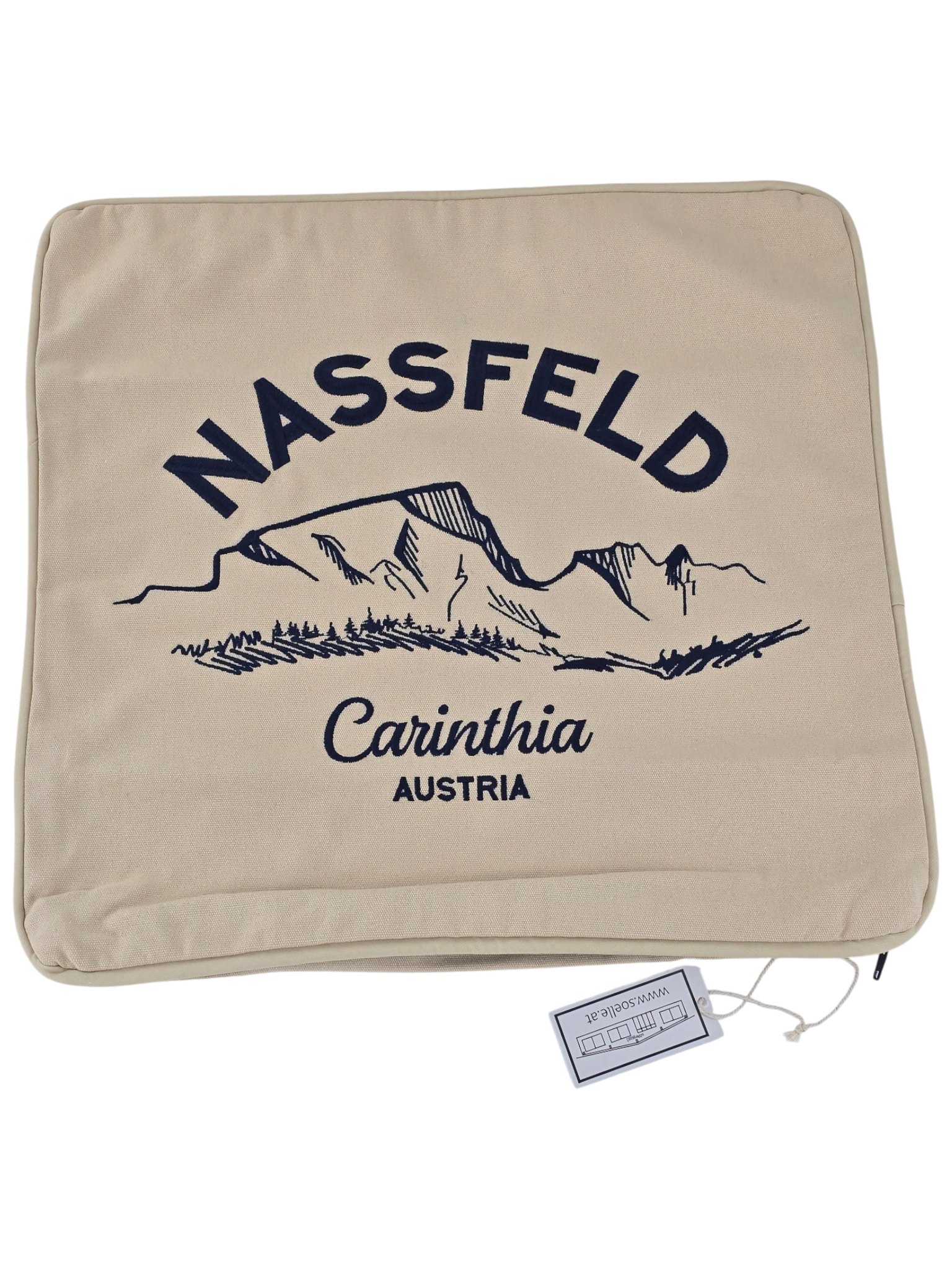 Nassfeld Kissenbezug Canvas „Trogkofel 2280“ (50×50)