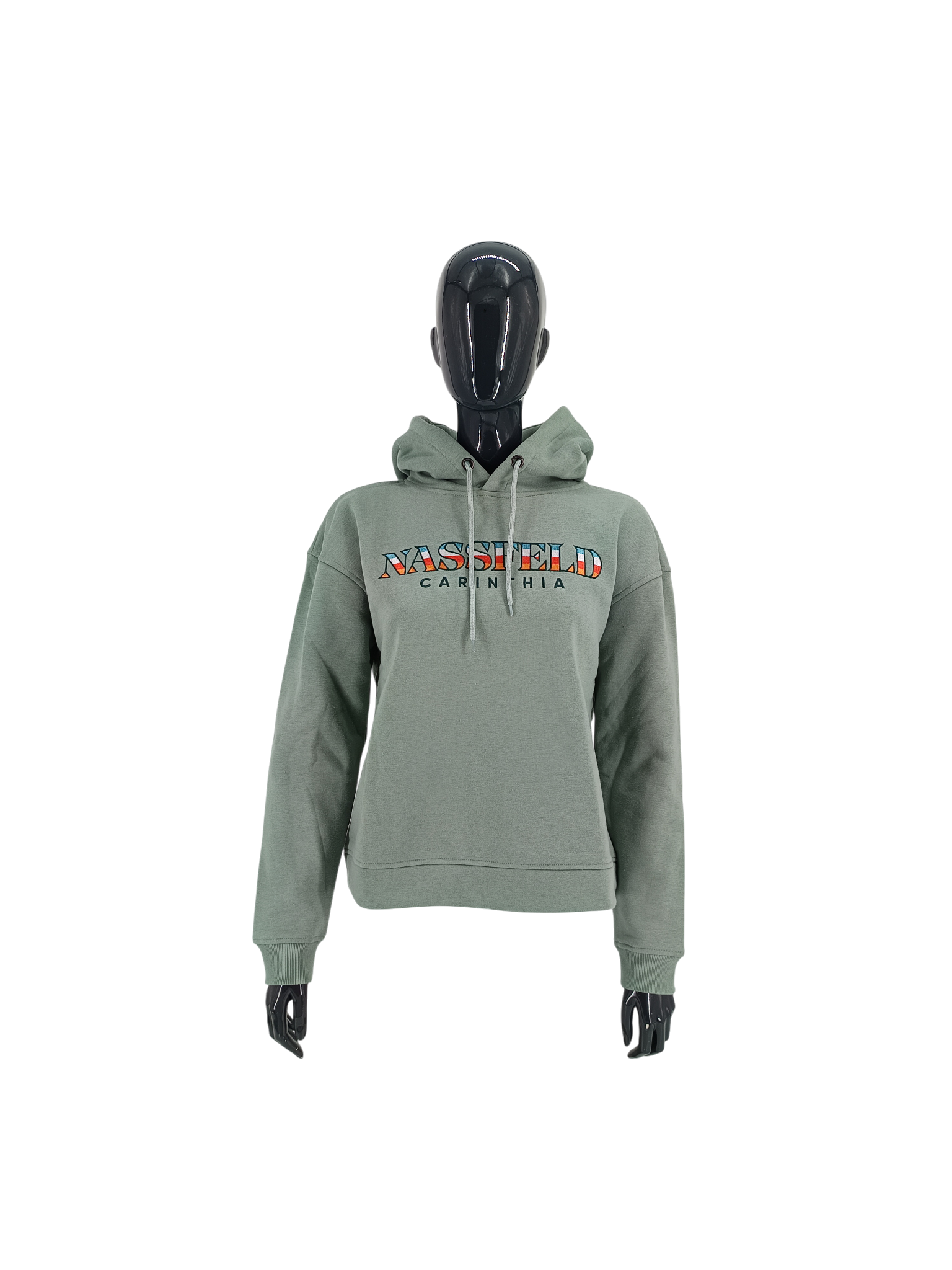 Nassfeld Boxy Hoodie – mehrfarbige Stickerei