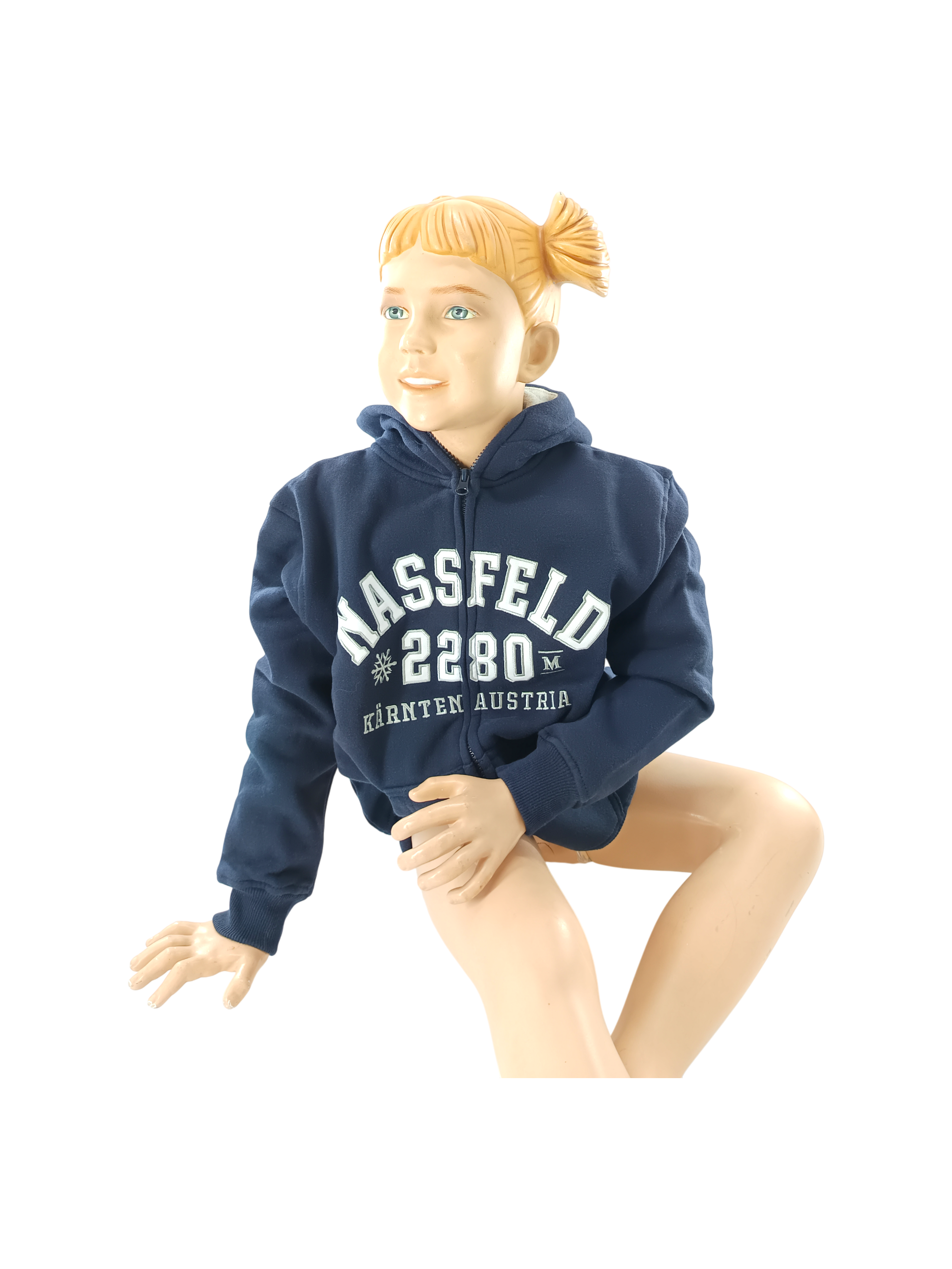 Nassfeld Pramollo Zip Hoodie Kids – Classic, Navy